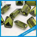 Rectangle olive green HPHT diamond for sale